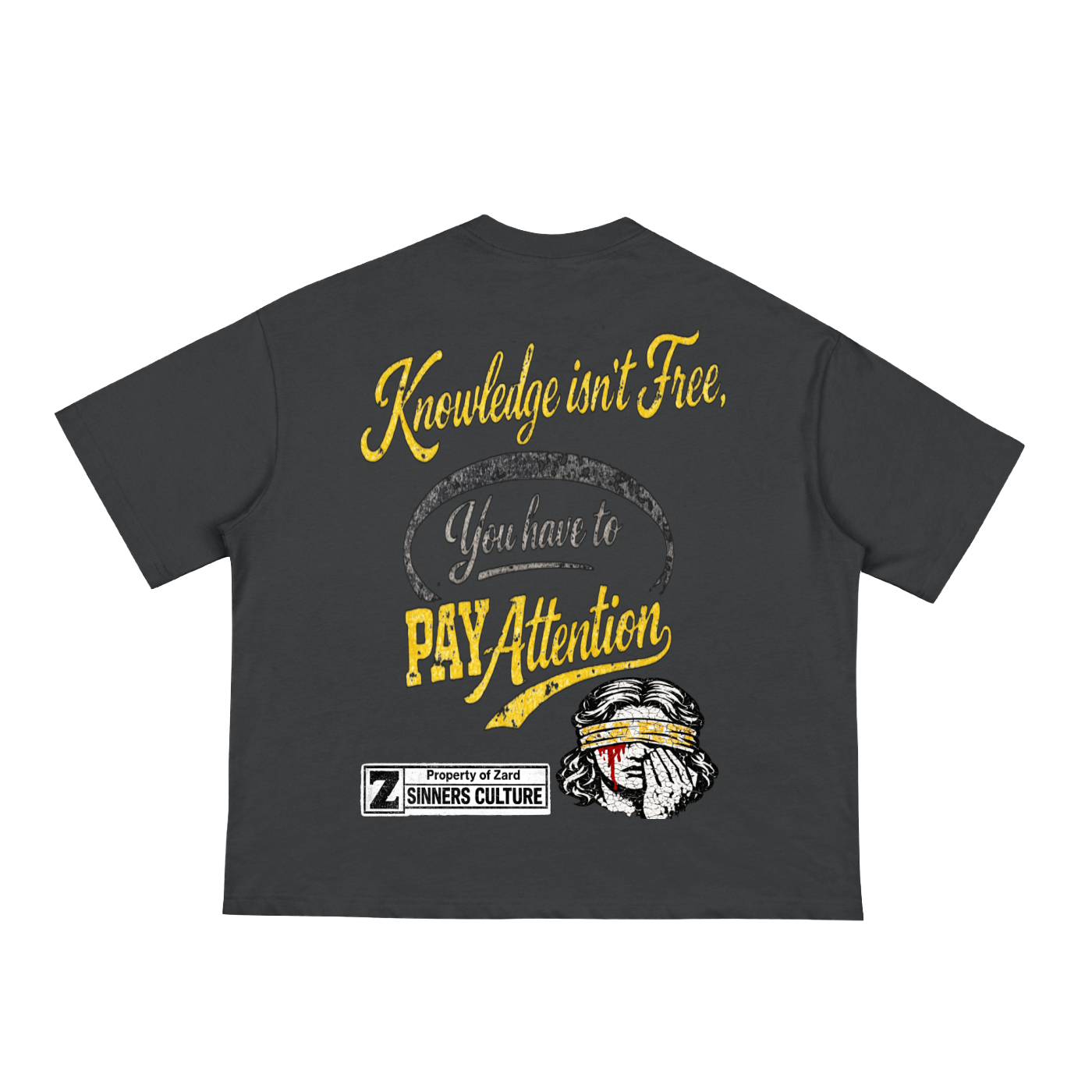 KIF” Classic Loose Boxy Tee (Yellow)