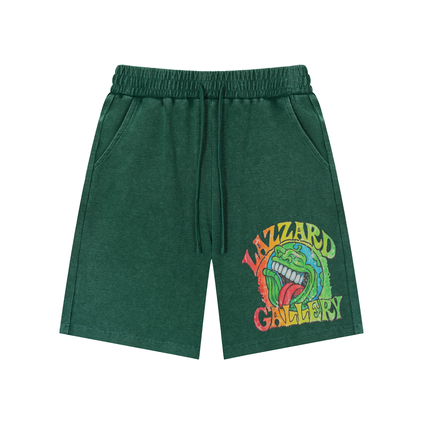 Mineral Wash Waffle Knit Shorts