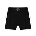 Women's High-Waisted Pocket Biker Shorts