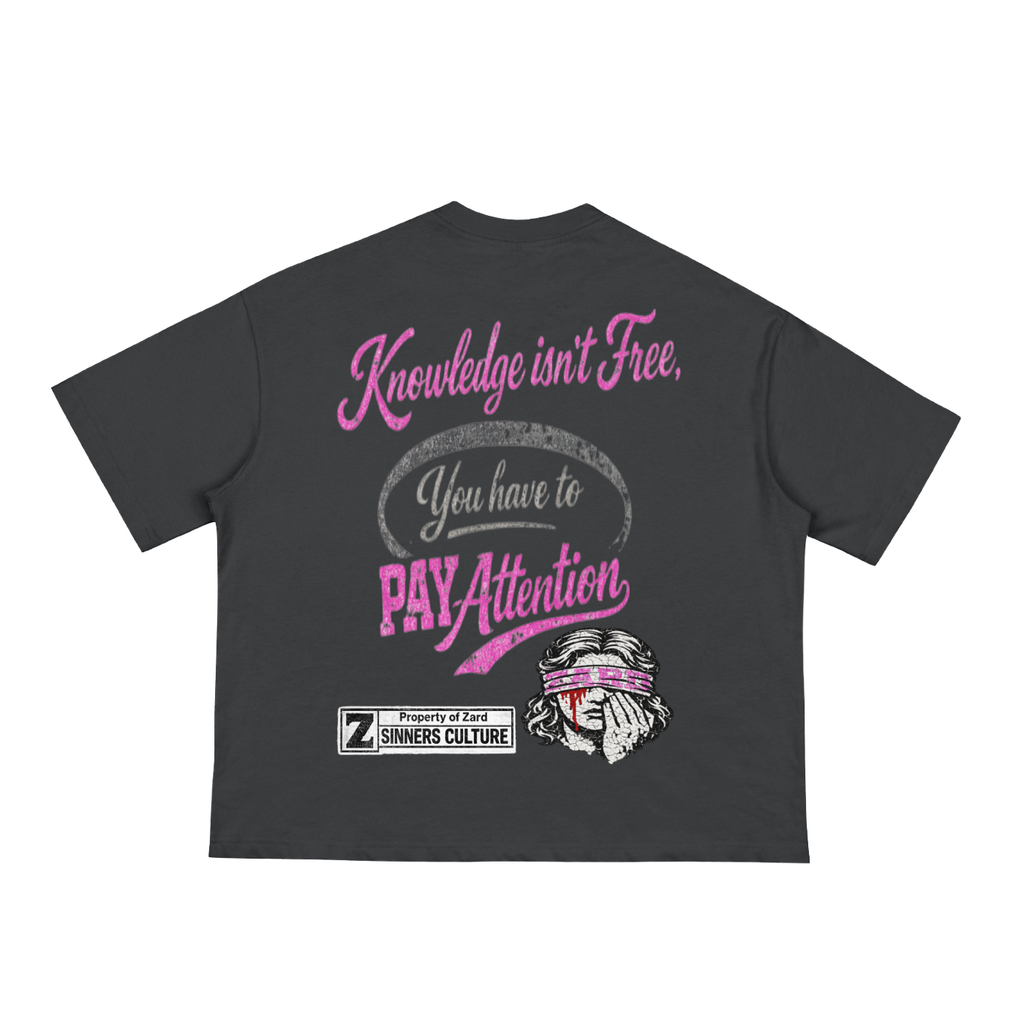 KIF” Classic Loose Boxy Tee (Pink)