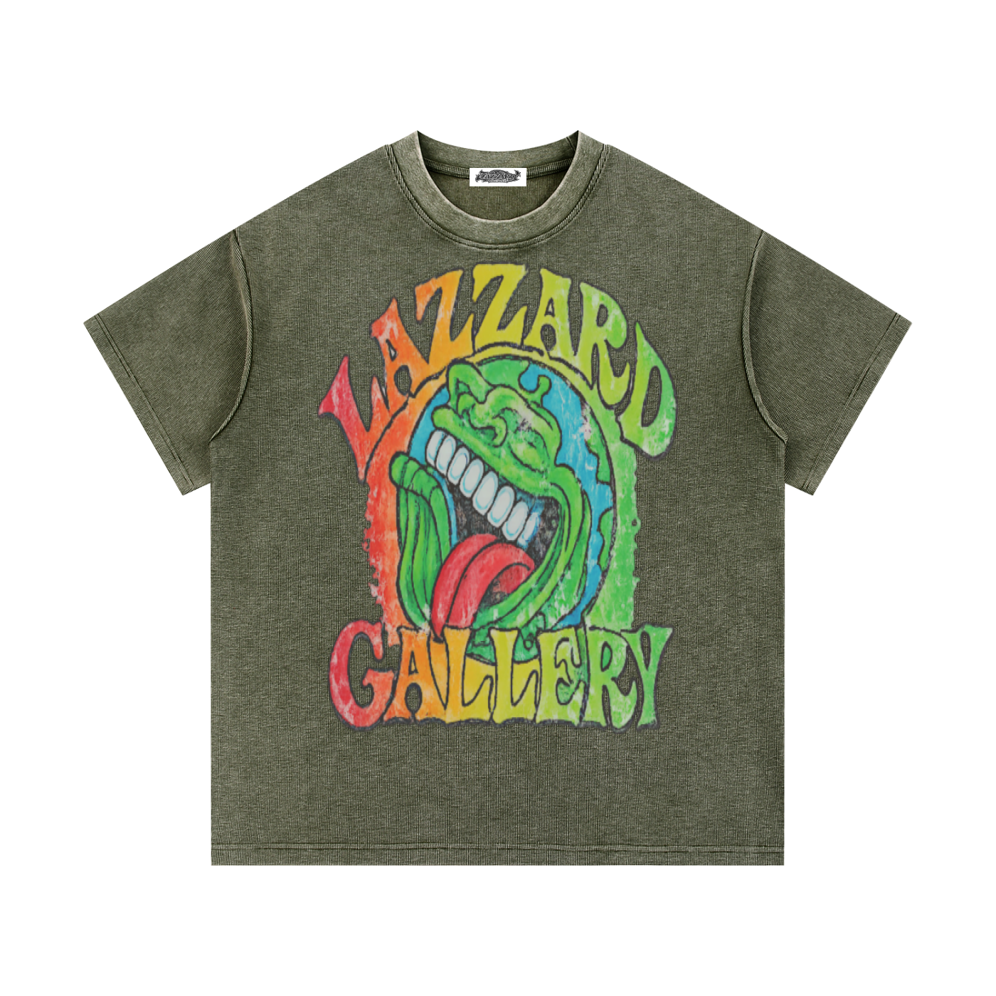 Mineral Wash Waffle Knit T-Shirt