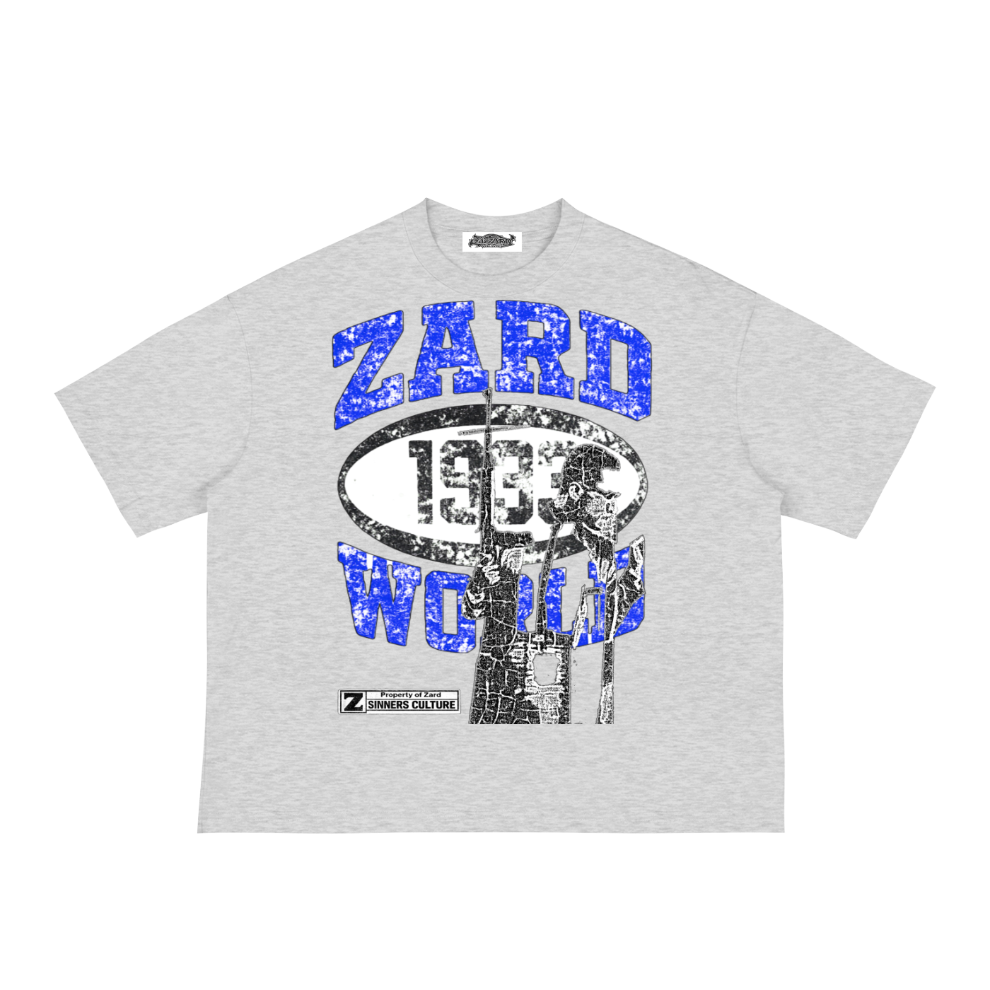 “KIF” Classic Loose Boxy Tee (Royal Blue)