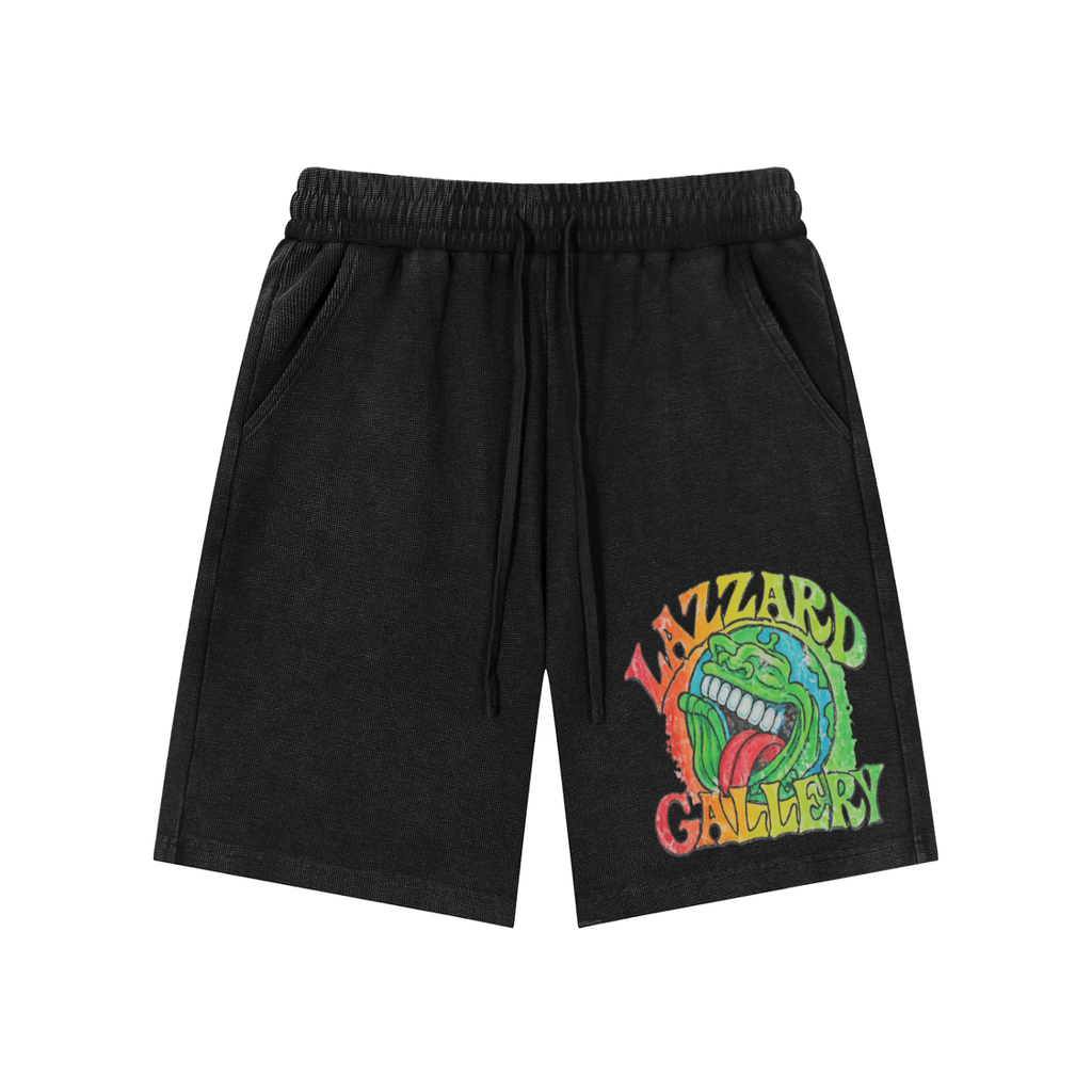Mineral Wash Waffle Knit Shorts