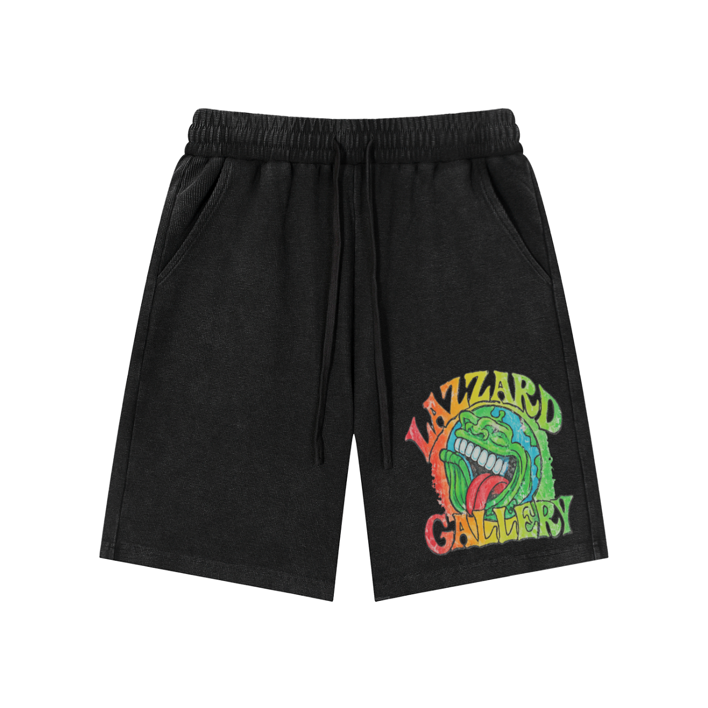 Mineral Wash Waffle Knit Shorts