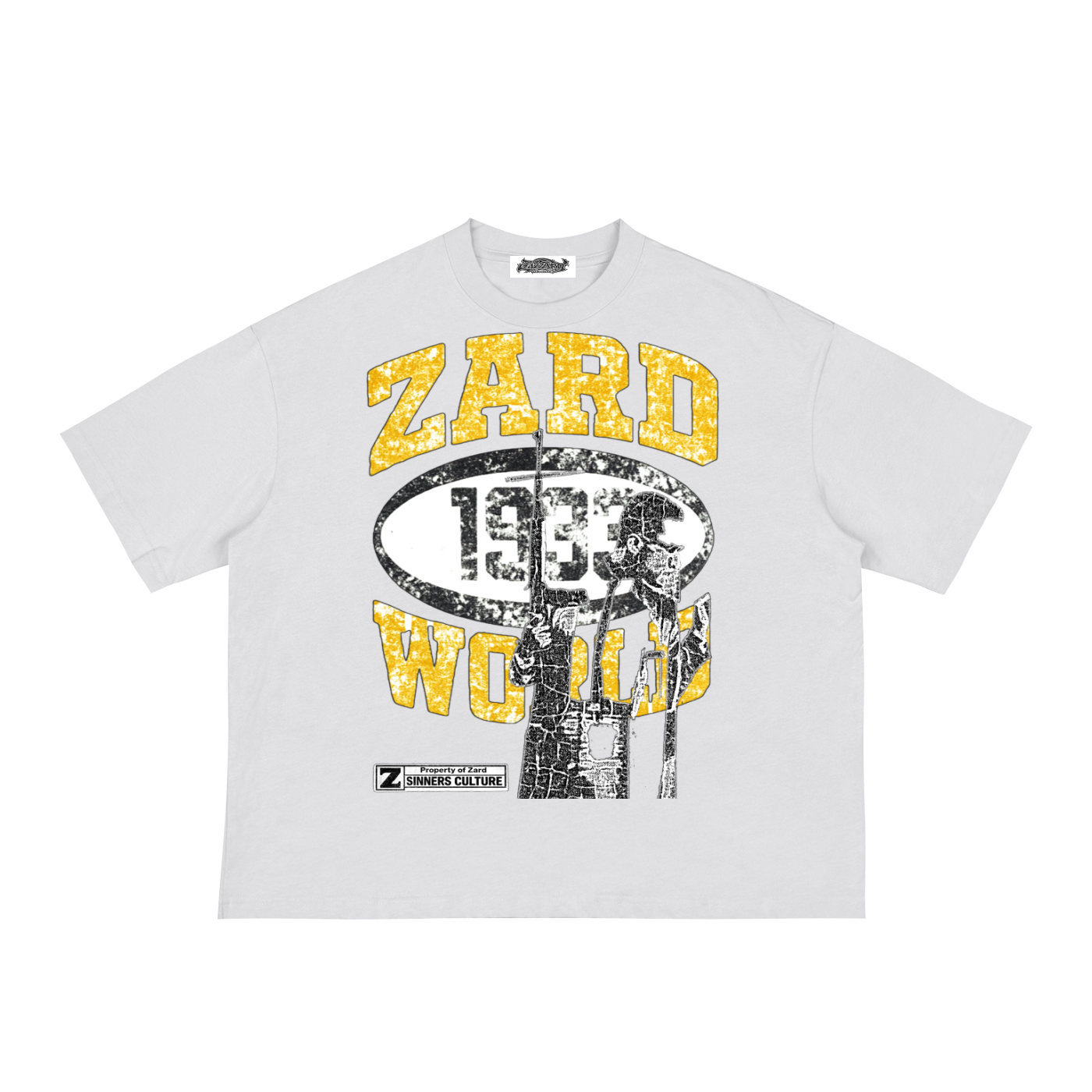 KIF” Classic Loose Boxy Tee (Yellow)