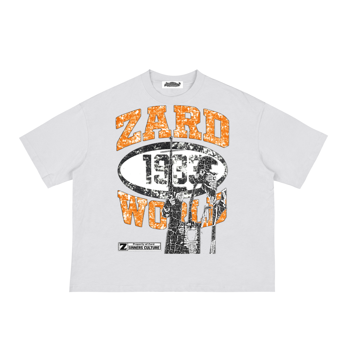 KIF” Classic Loose Boxy Tee (Orange)