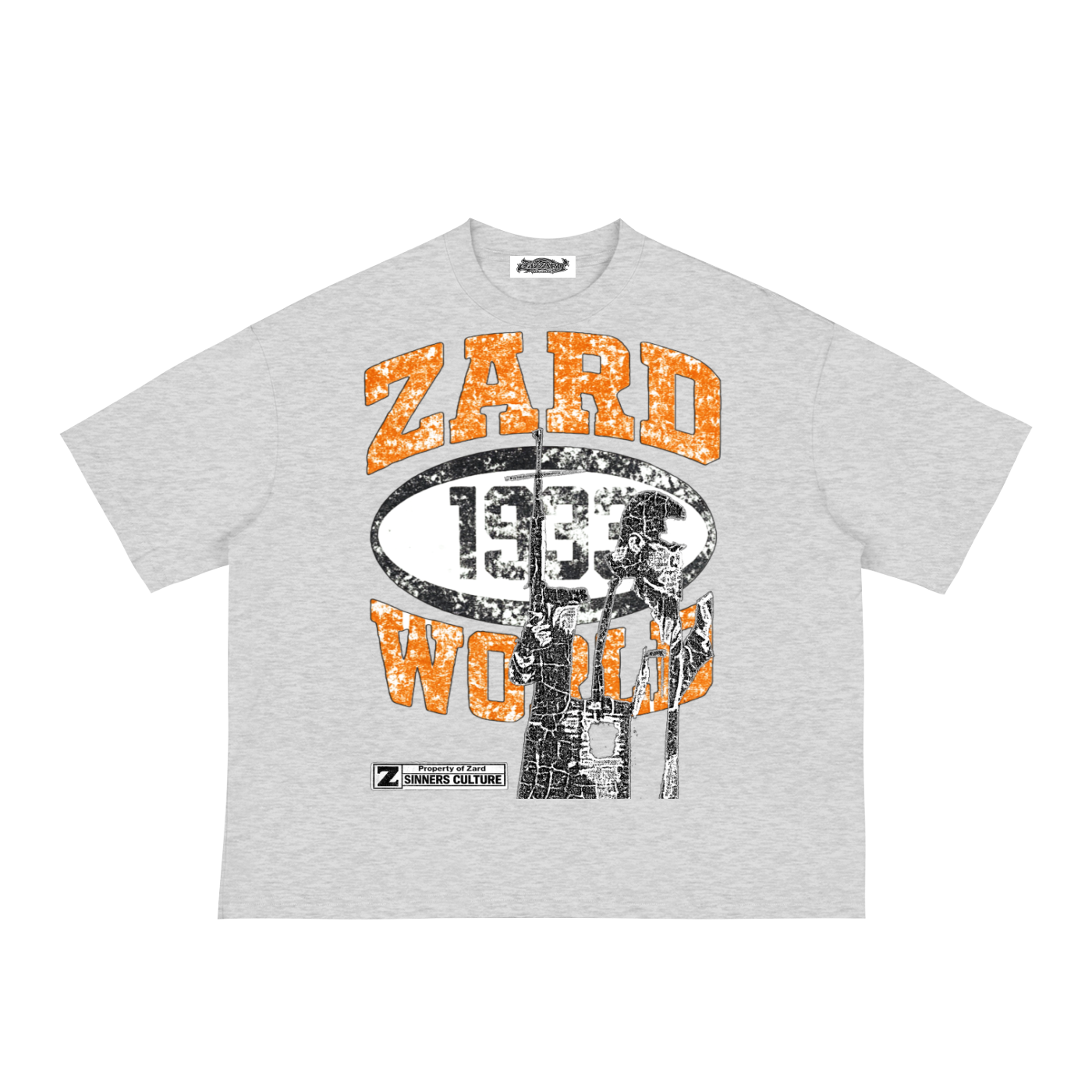 KIF” Classic Loose Boxy Tee (Orange)
