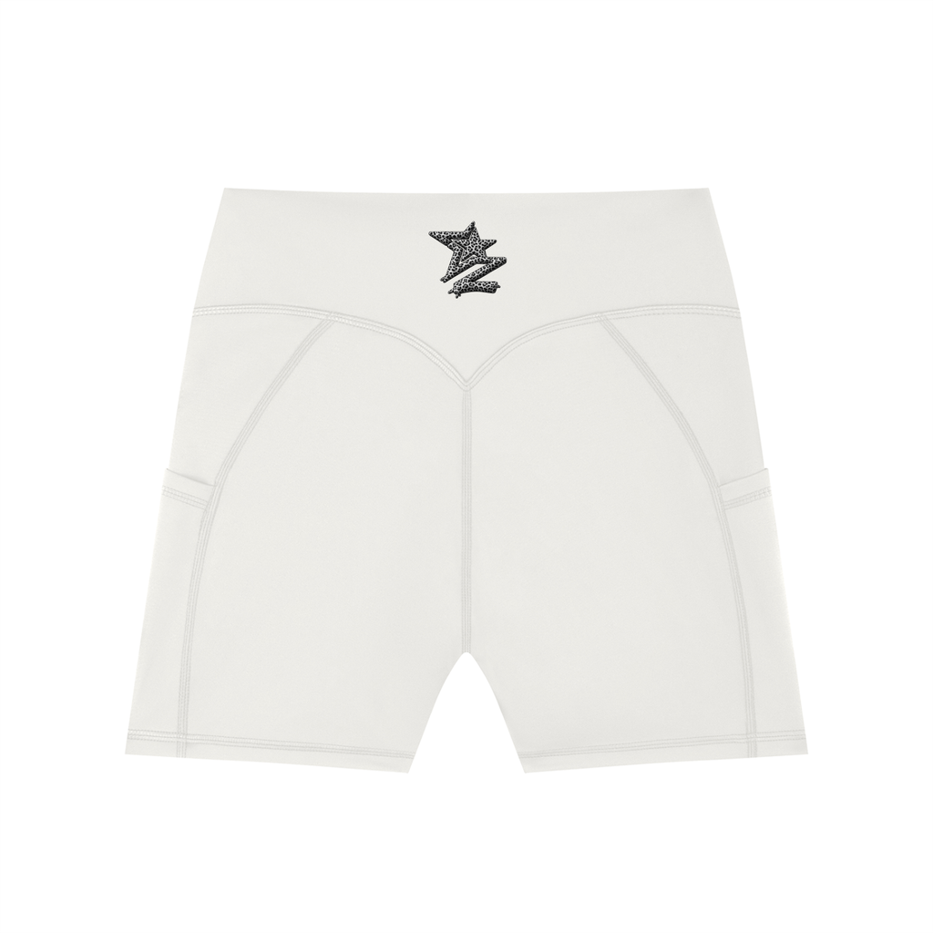 Women's High-Waisted Pocket Biker Shorts