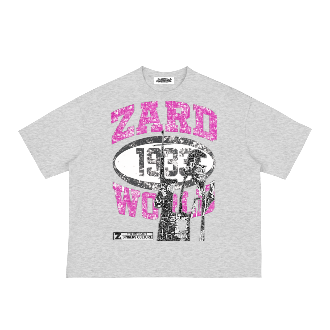 KIF” Classic Loose Boxy Tee (Pink)