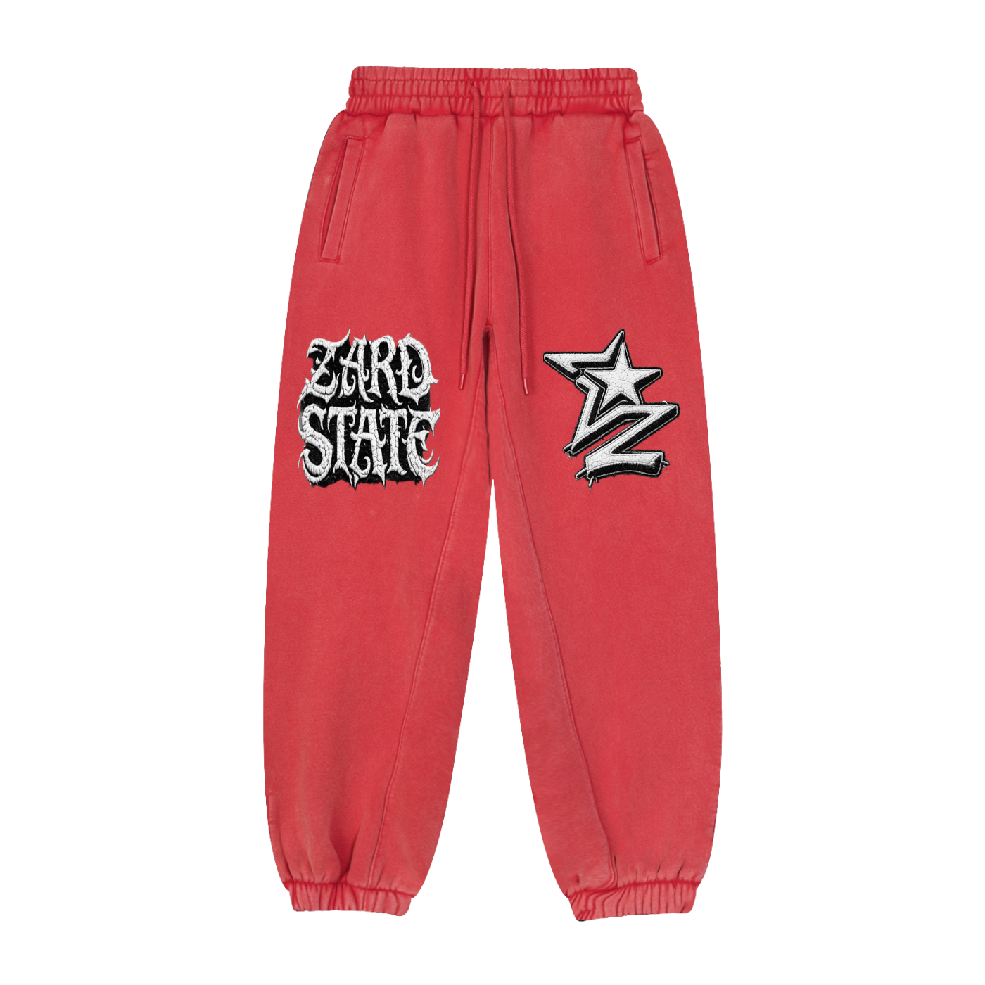 “Zard State” Snow-washed Joggers