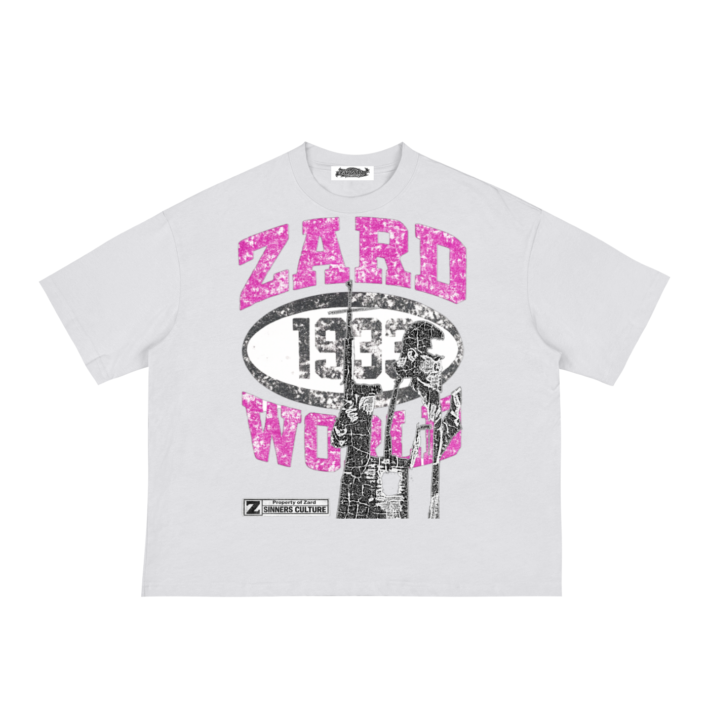 KIF” Classic Loose Boxy Tee (Pink)