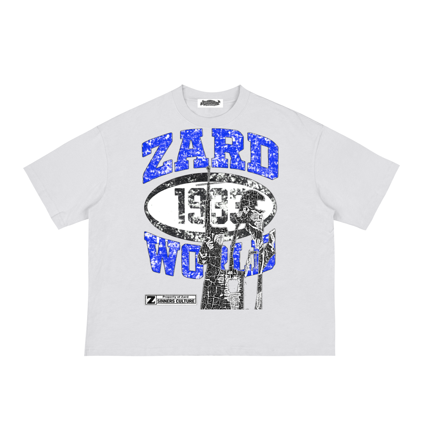 “KIF” Classic Loose Boxy Tee (Royal Blue)