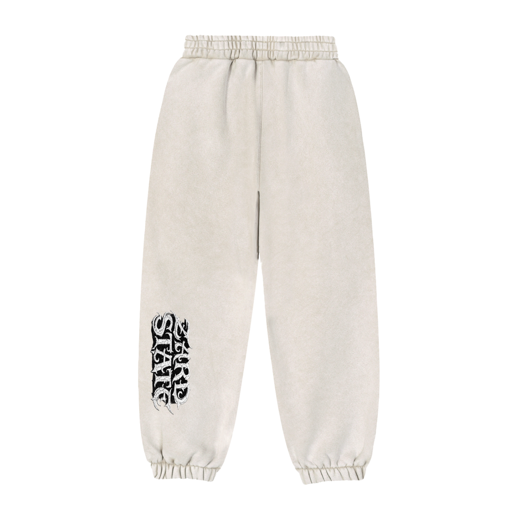 “Zard State” Snow-washed Joggers