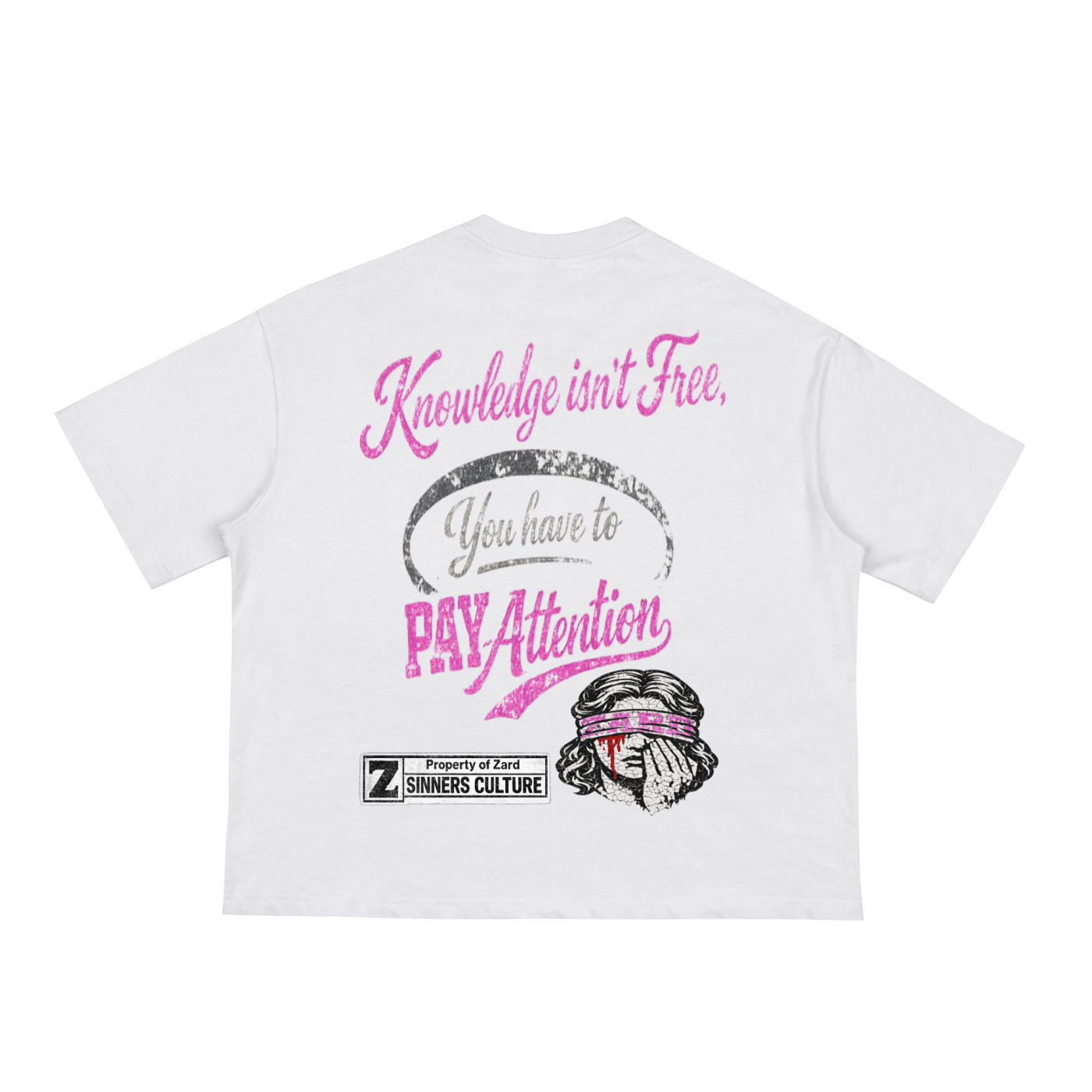 KIF” Classic Loose Boxy Tee (Pink)