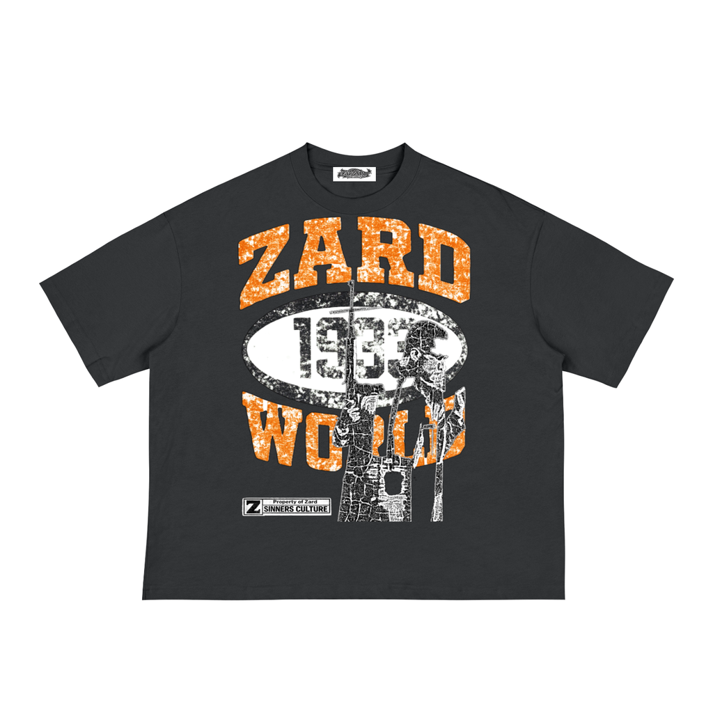KIF” Classic Loose Boxy Tee (Orange)