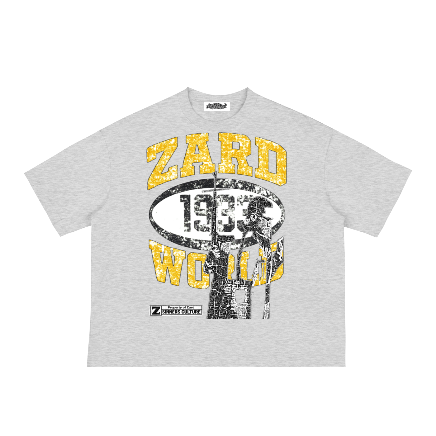 KIF” Classic Loose Boxy Tee (Yellow)