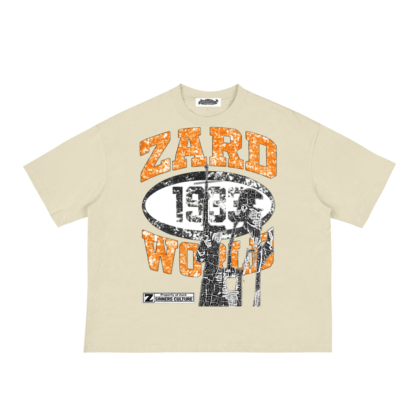 KIF” Classic Loose Boxy Tee (Orange)