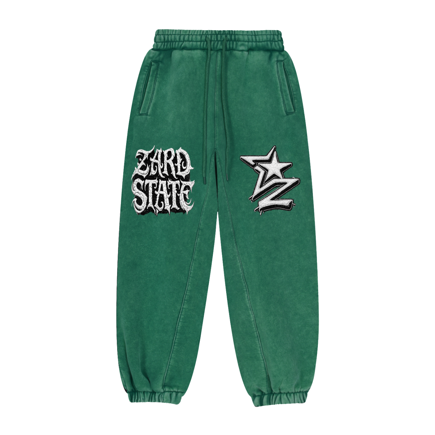 “Zard State” Snow-washed Joggers