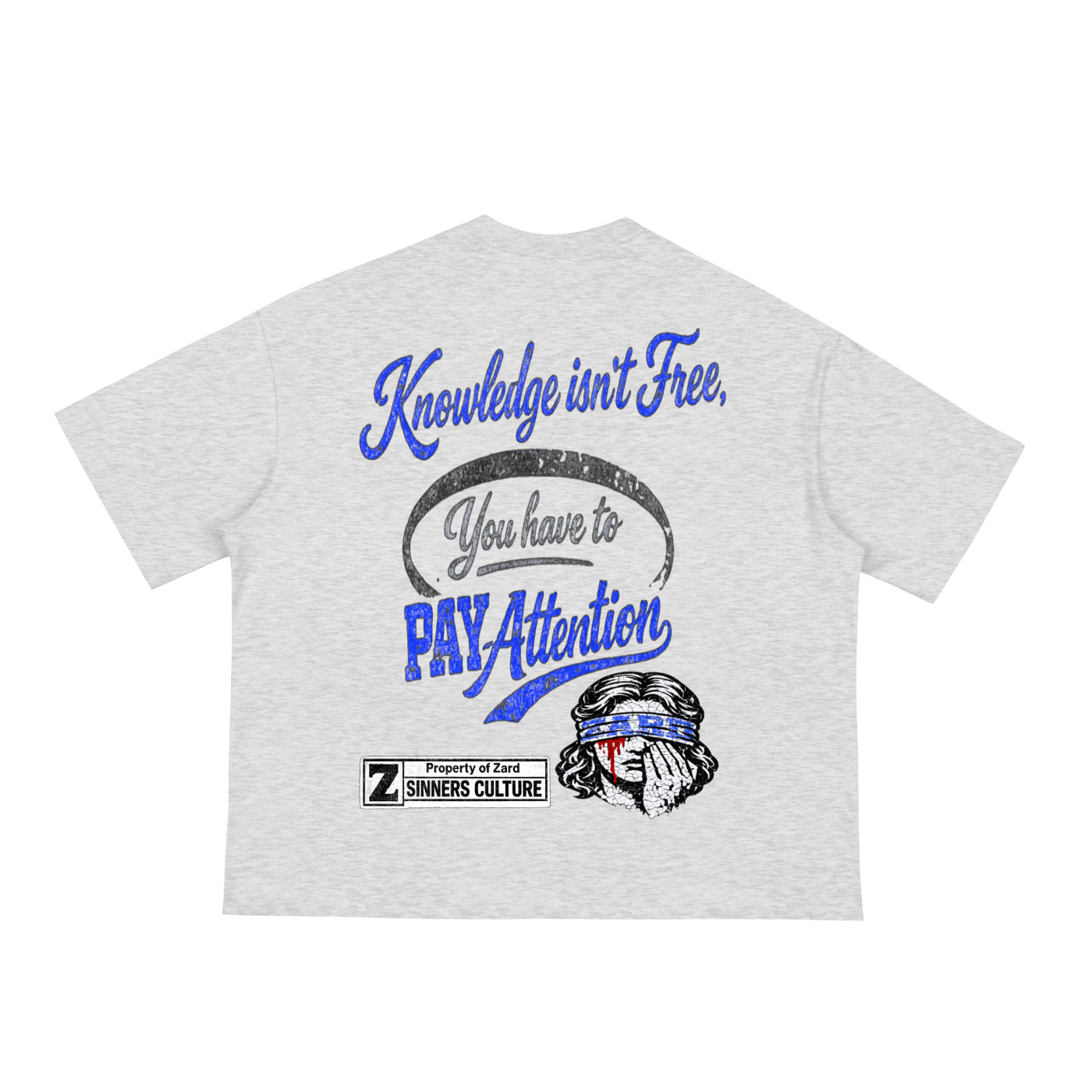 “KIF” Classic Loose Boxy Tee (Royal Blue)