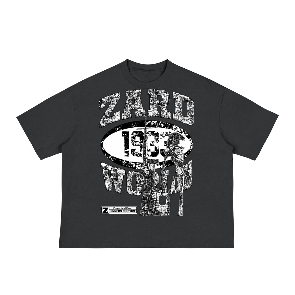 “KIF” Classic Loose Boxy Tee (Black/White)