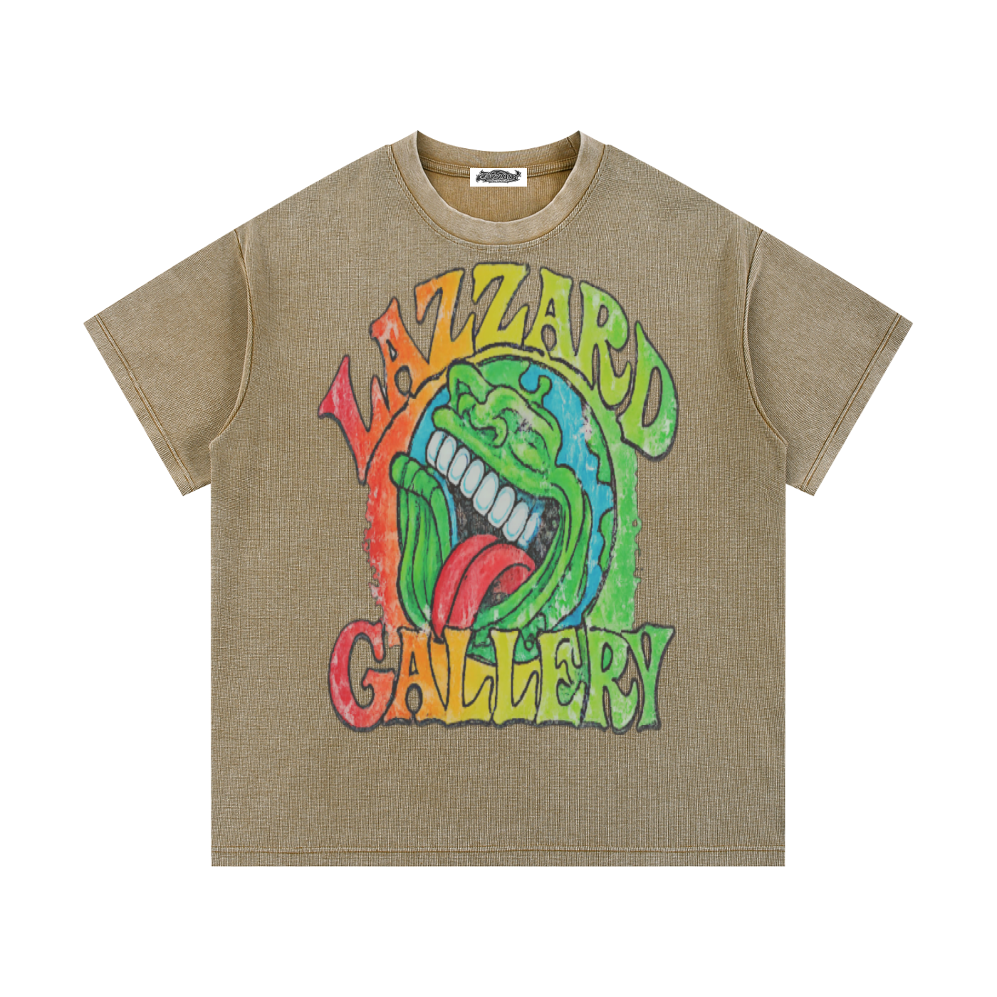 Mineral Wash Waffle Knit T-Shirt