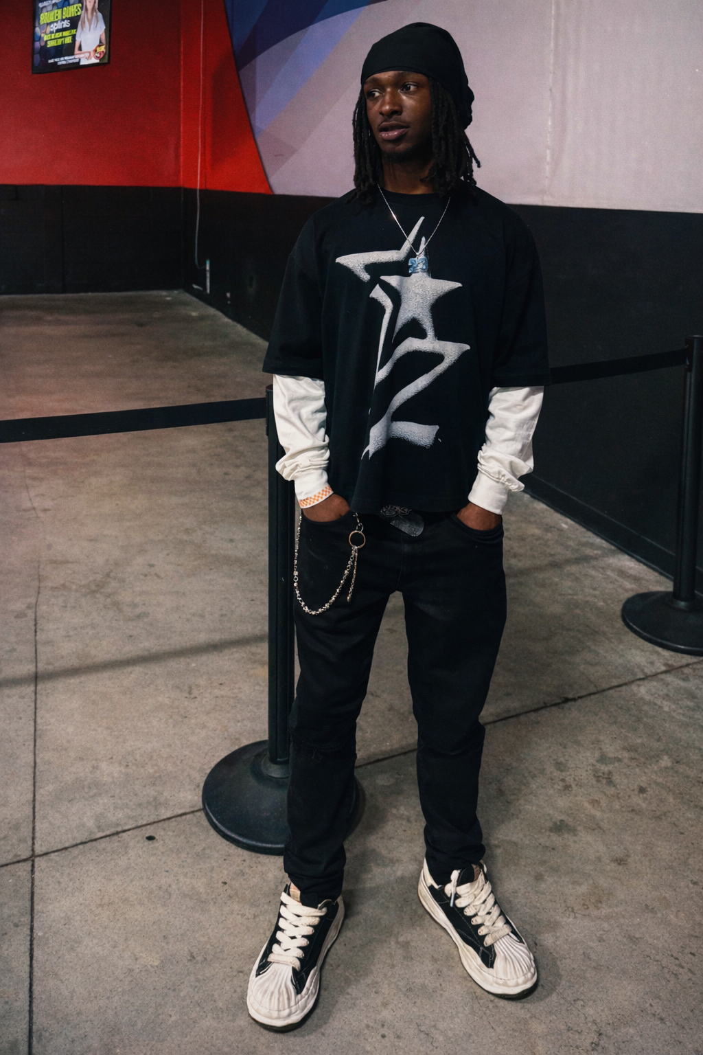 “Sketch” Layered Contrast Sleeve Shirt