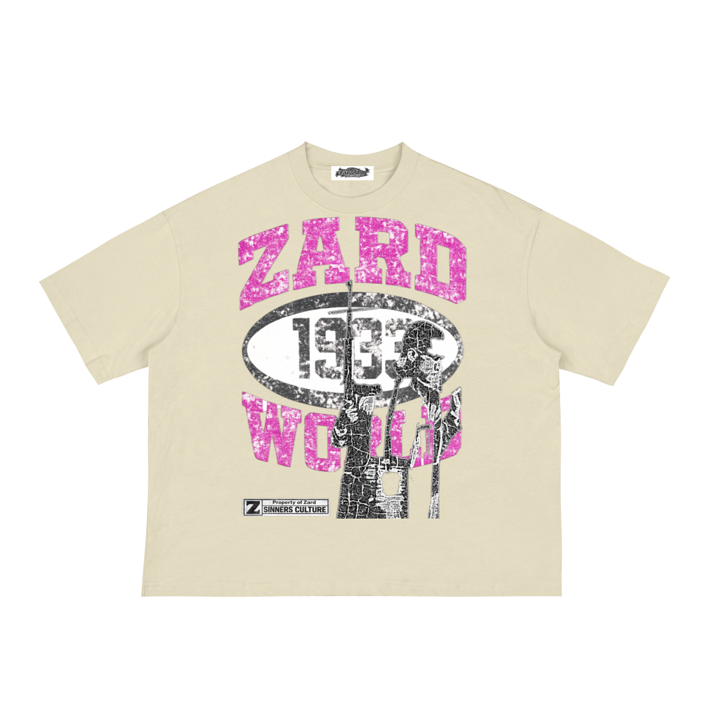 KIF” Classic Loose Boxy Tee (Pink)