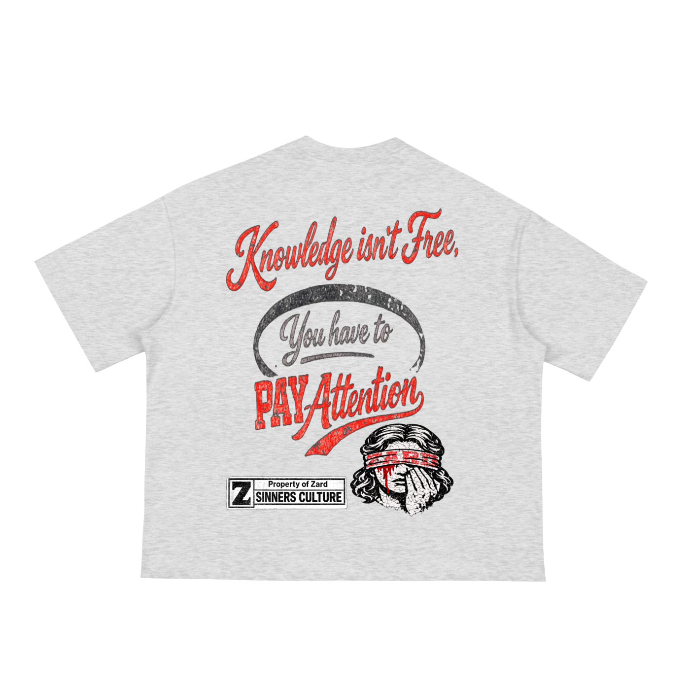 “KIF” Classic Loose Boxy Tee (Red)