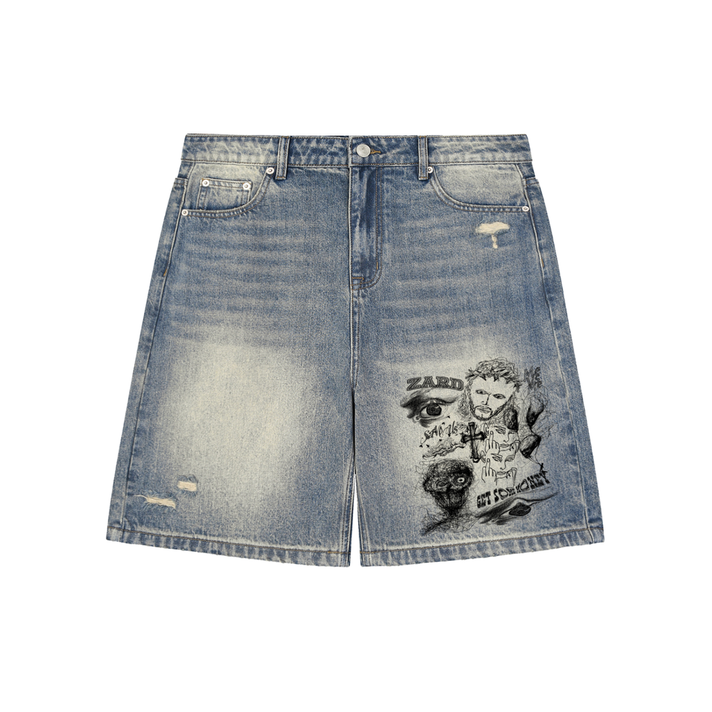 Denim,Unisex,bottoms,shorts