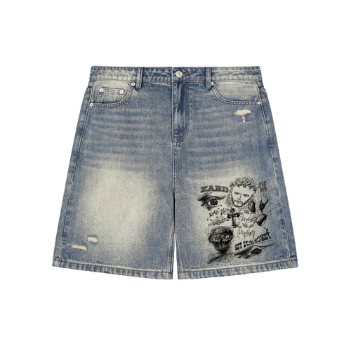 Denim,Unisex,bottoms,shorts