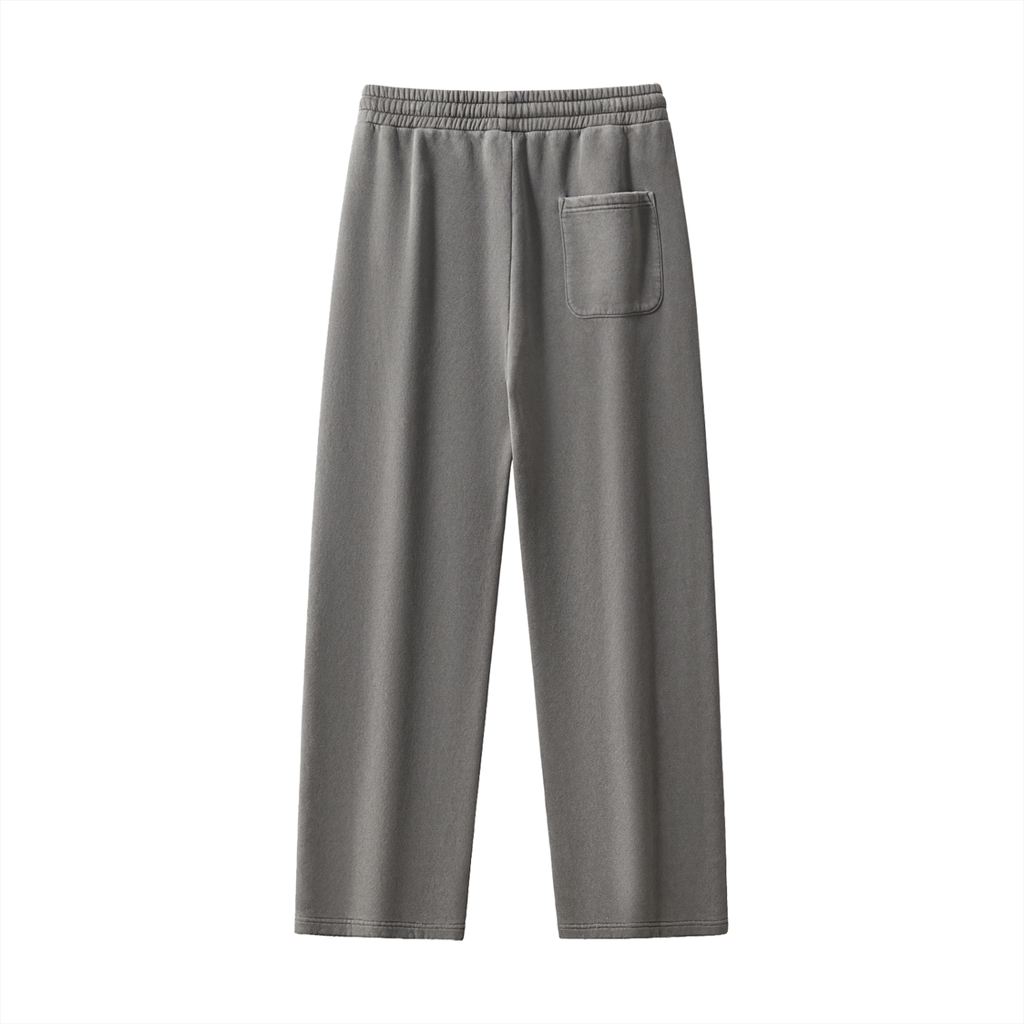 “Sketch” Frayed Enzyme Washed Fleece Bottom