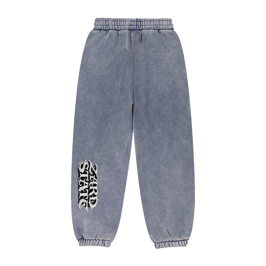 “Zard State” Snow-washed Joggers