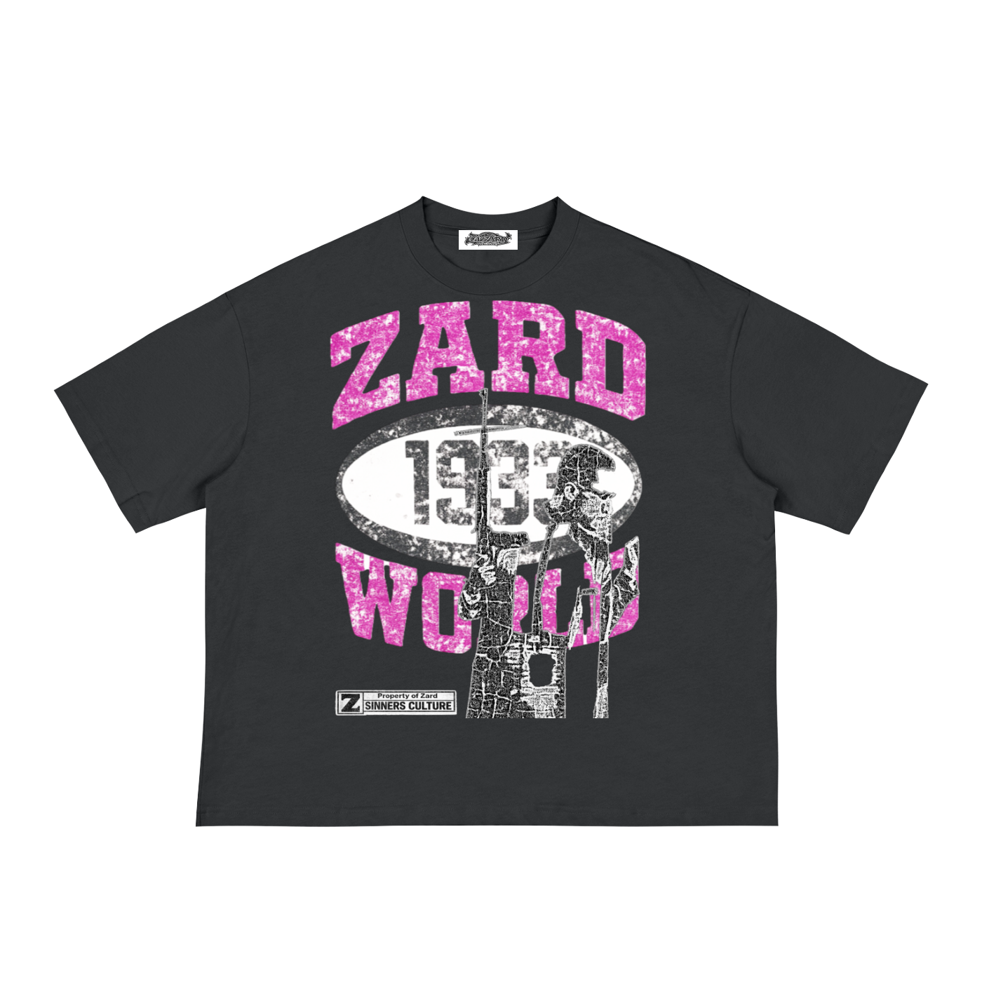 KIF” Classic Loose Boxy Tee (Pink)