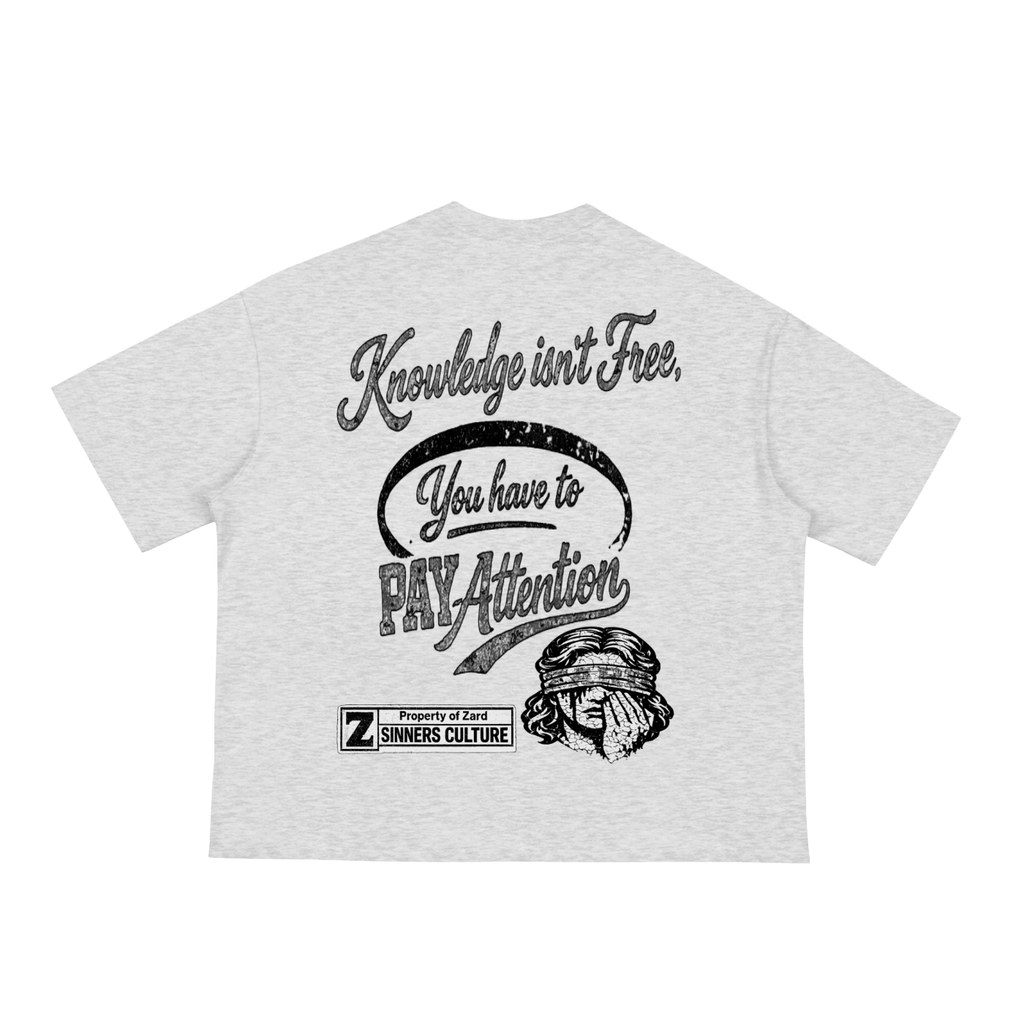 “KIF” Classic Loose Boxy Tee (Black/White)