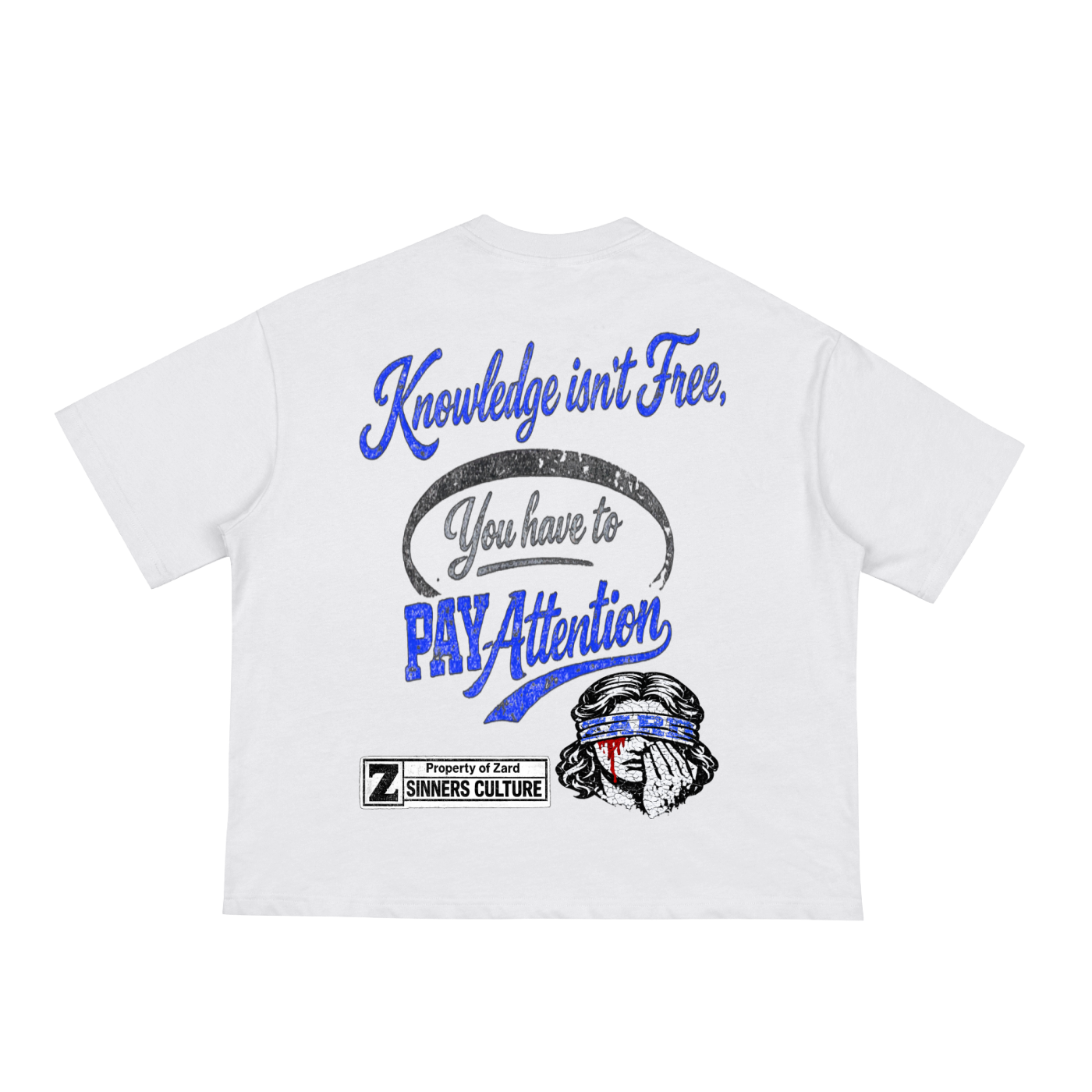 “KIF” Classic Loose Boxy Tee (Royal Blue)