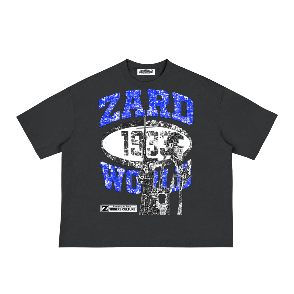 “KIF” Classic Loose Boxy Tee (Royal Blue)