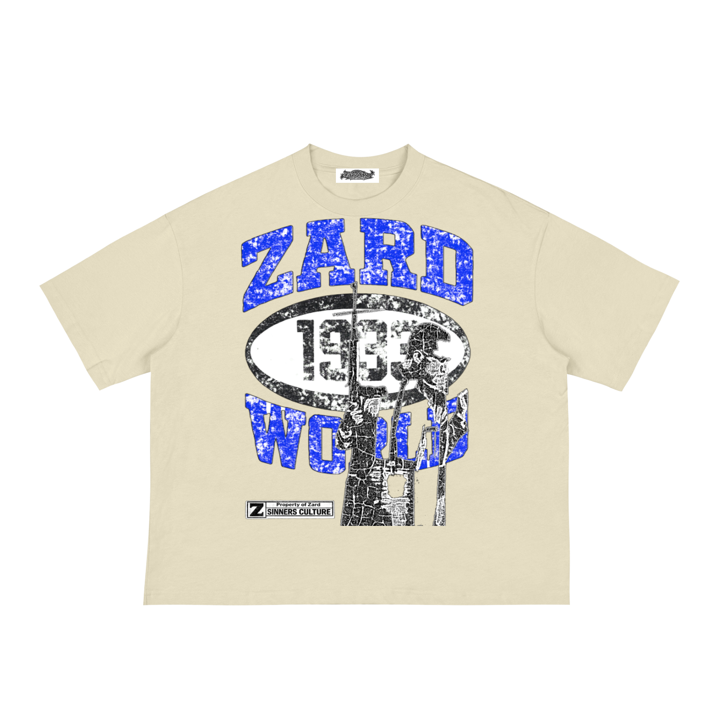 “KIF” Classic Loose Boxy Tee (Royal Blue)