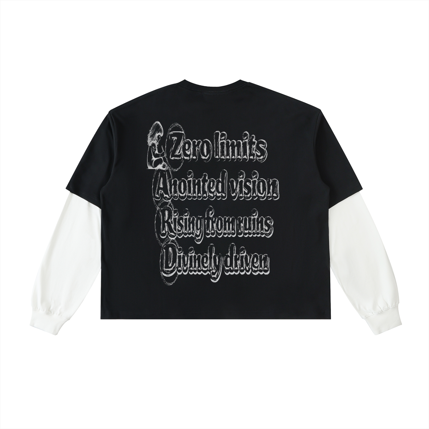 “Sketch” Layered Contrast Sleeve Shirt