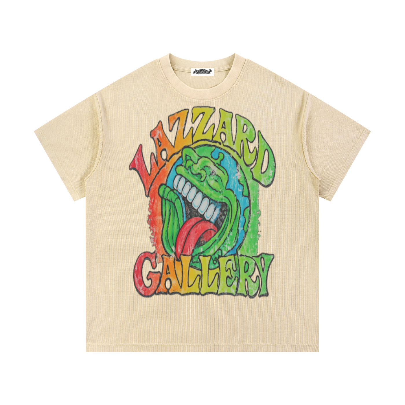 Mineral Wash Waffle Knit T-Shirt
