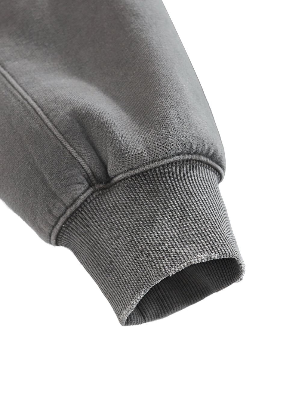 “Sketch”Frayed Enzyme Washed Fleece Hoodie