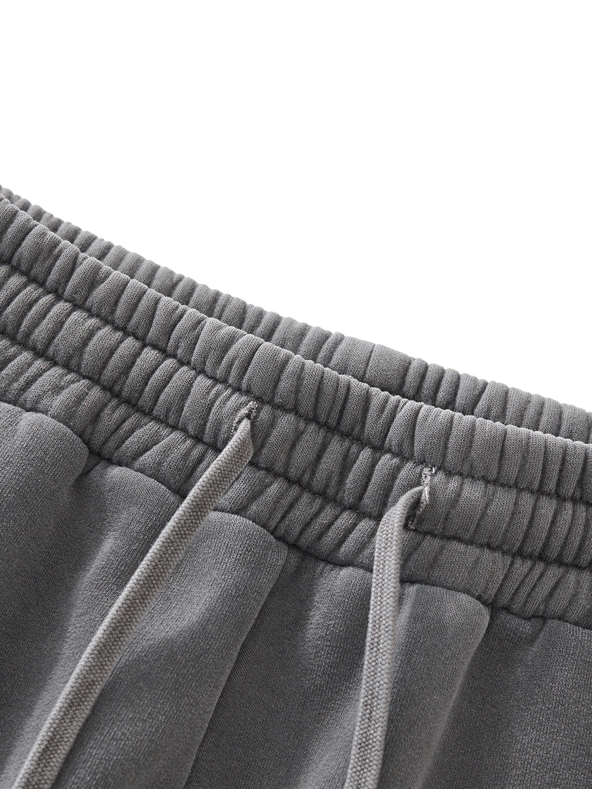“Sketch” Frayed Enzyme Washed Fleece Bottom