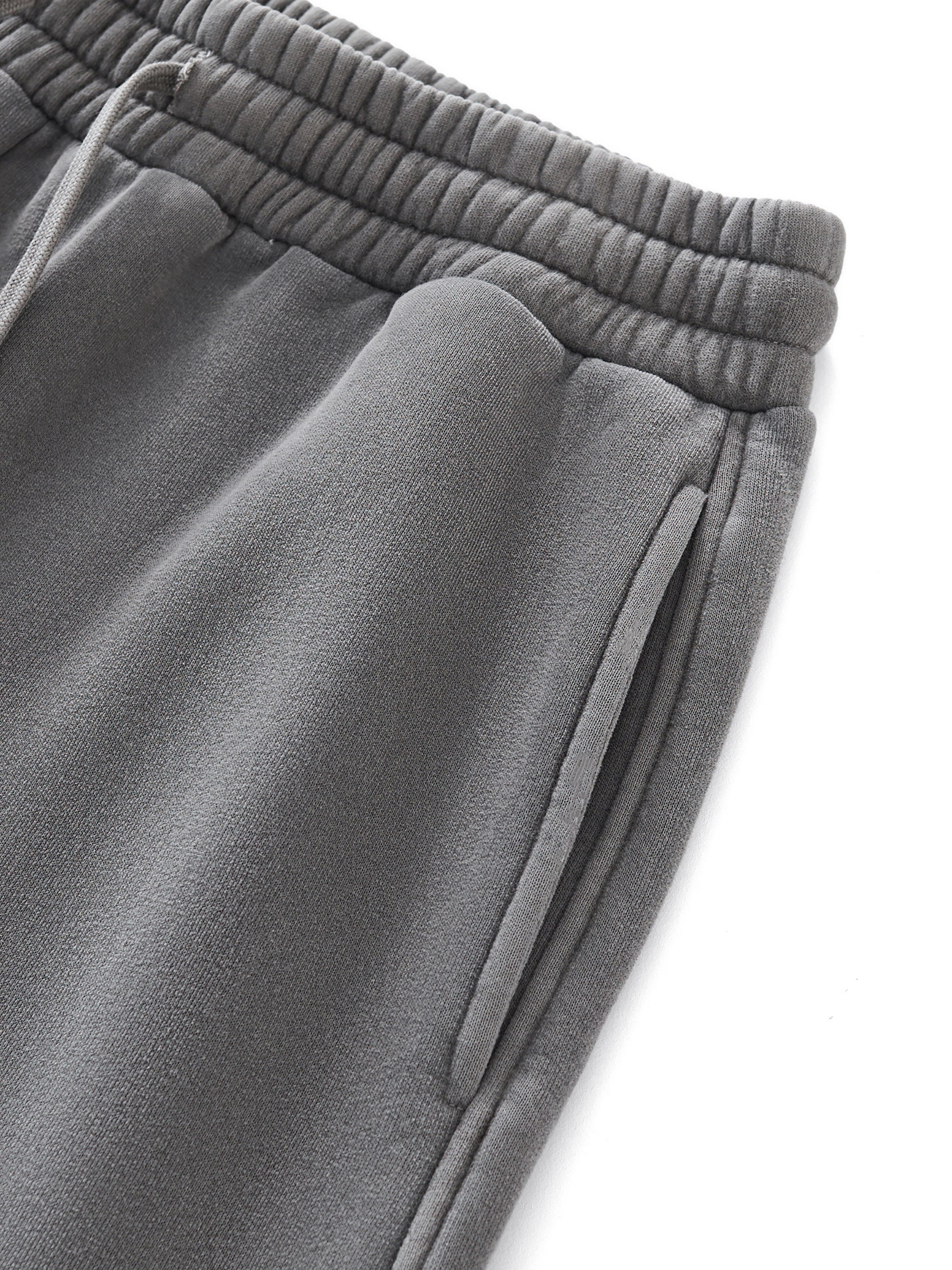 “Sketch” Frayed Enzyme Washed Fleece Bottom