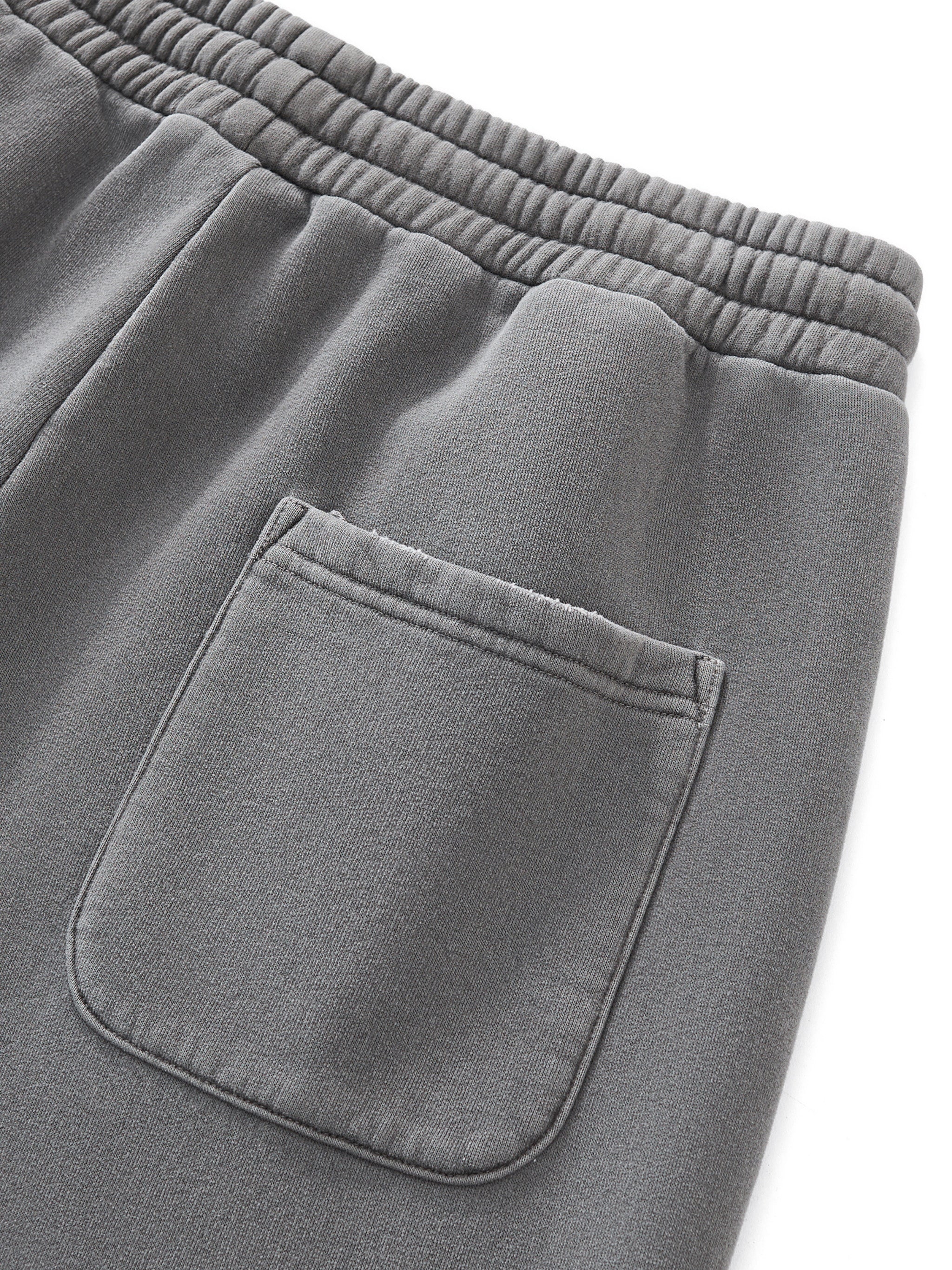 “Sketch” Frayed Enzyme Washed Fleece Bottom